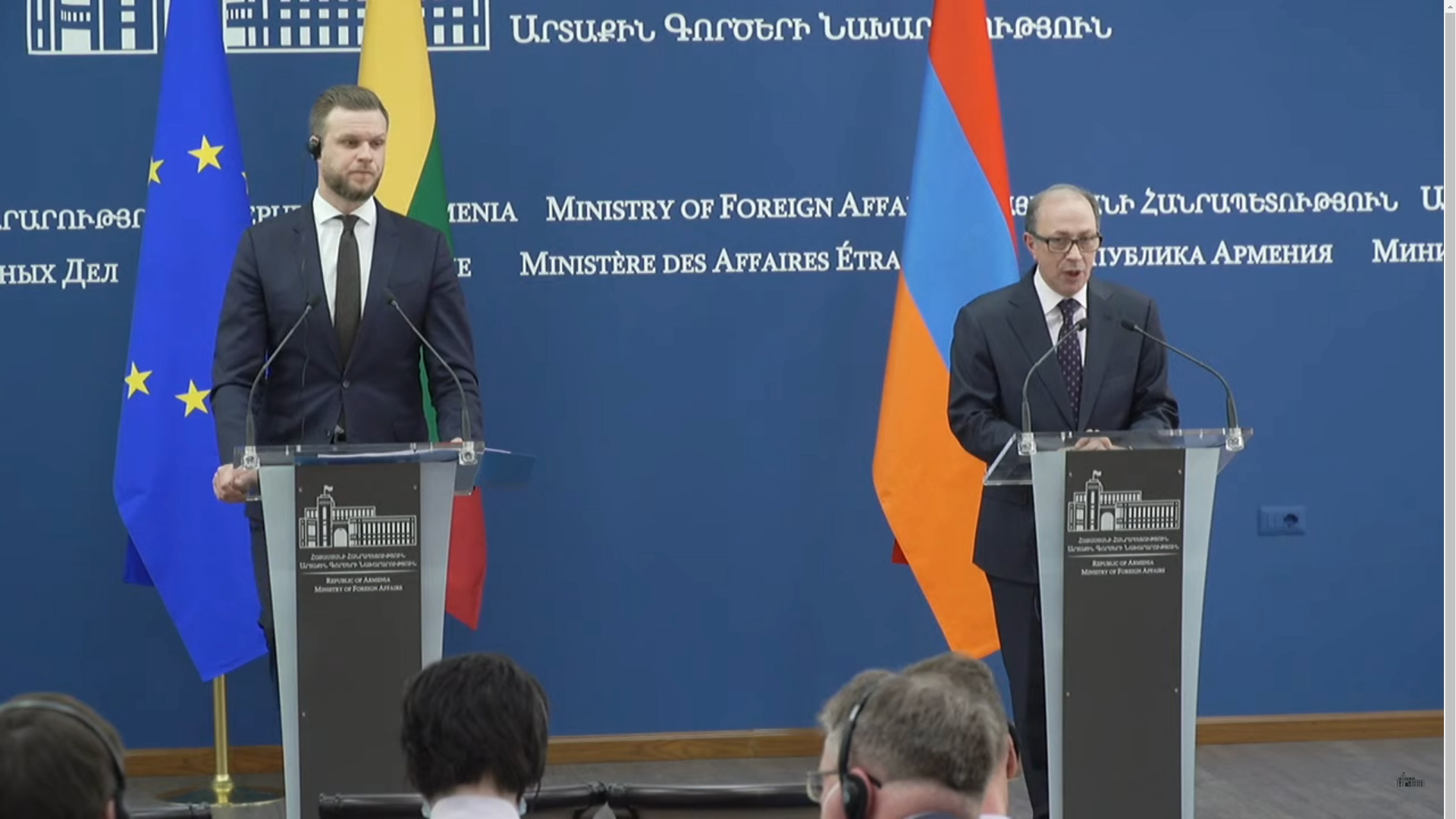 Այվազյանը՝ ԱՄՆ նախագահի կողմից «ցեղասպանություն» եզրույթի օգտագործման, Լիտվայի ԱԳ նախարարը՝ Ադրբեջանում պահվող հայ գերիների մասին