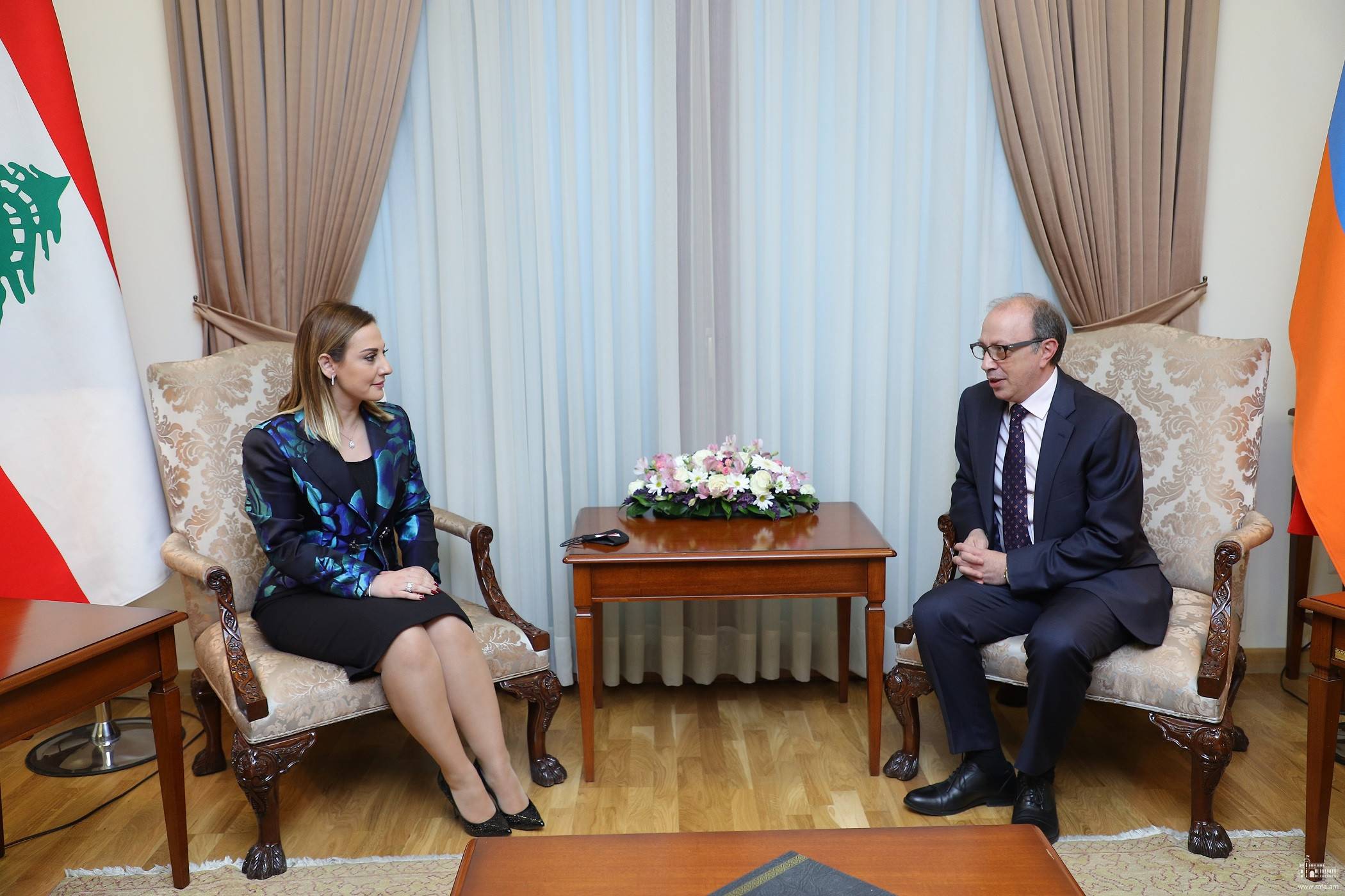 Արա Այվազյանը հանդիպում է ունեցել Լիբանանի Երիտասարդության և մարմնակրթության հարցերի նախարարի պաշտոնակատար Վարդինե Օհանյանի հետ