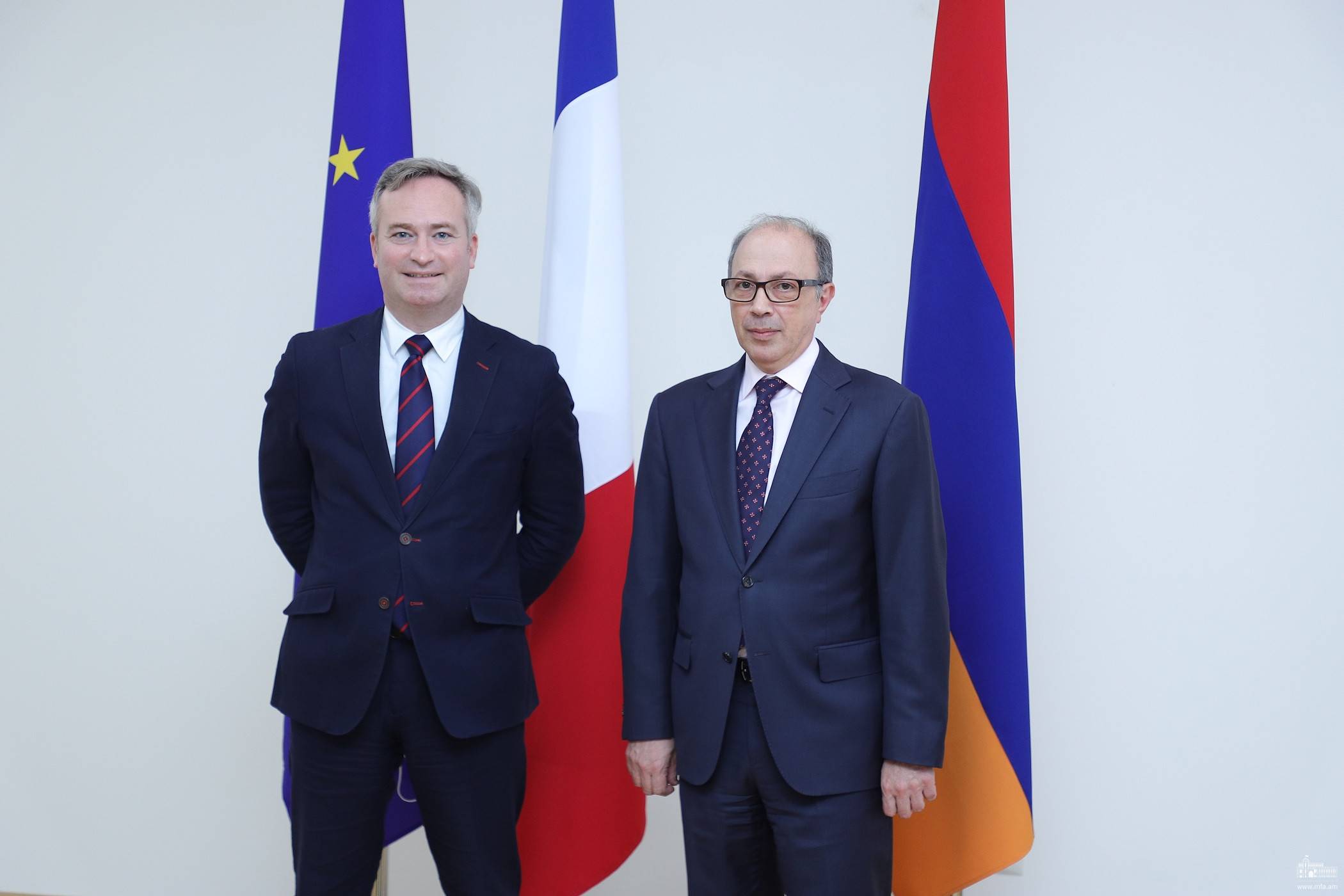 ԱԳ նախարար Արա Այվազյանը հանդիպում է ունեցել Ֆրանսիայի արտաքին գործերի պետքարտուղար Ժան-Բատիստ Լըմուանի հետ