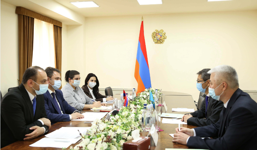ՀՀ ԲՏԱ նախարարն ընդունել է Ղազախստանի Հանրապետության արտակարգ և լիազոր դեսպանին