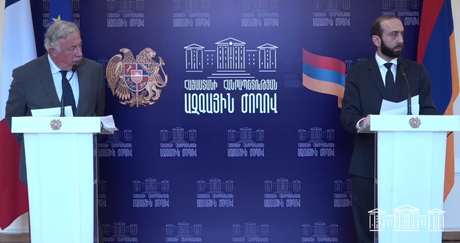 Արարատ Միրզոյանի և Ֆրանսիայի Սենատի նախագահ Ժերար Լարշեի հայտարարությունը մամուլի համար