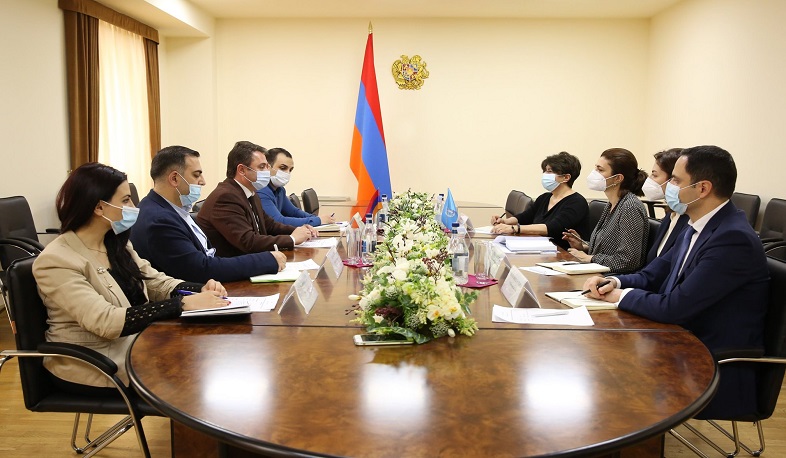 Նախարար Հայկ Չոբանյանը ընդունել է ՄԱԿ-ի զարգացման ծրագրի ներկայացուցիչներին