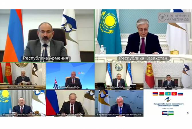 Նիկոլ Փաշինյանն ընդգծում է ԵԱՏՄ-ում գազի ընդհանուր շուկայի ձևավորման կարևորությունը