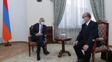 Մհեր Գրիգորյանն ընդունել է Ճապոնիայի նորանշանակ դեսպան Ֆուկուշիմա Մասանորիին