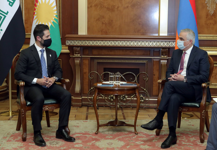Փոխվարչապետի պաշտոնակատար Մհեր Գրիգորյանը հանդիպում է ունեցել Իրաքյան Քուրդիստանի փոխվարչապետի հետ