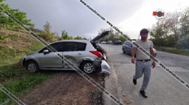 Ջրվեժ-Ողջաբերդ ճանապարհին բախվել են Mercedes-ն ու Nissan Tiida-ն