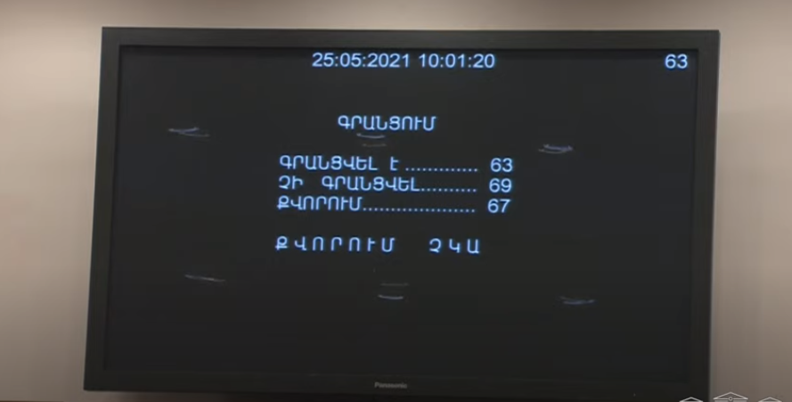 ԱԺ նիստը սկսելու համար քվորում ապահովվել է երրորդ փորձից. ներկա է գտնվել 75 պատգամավոր