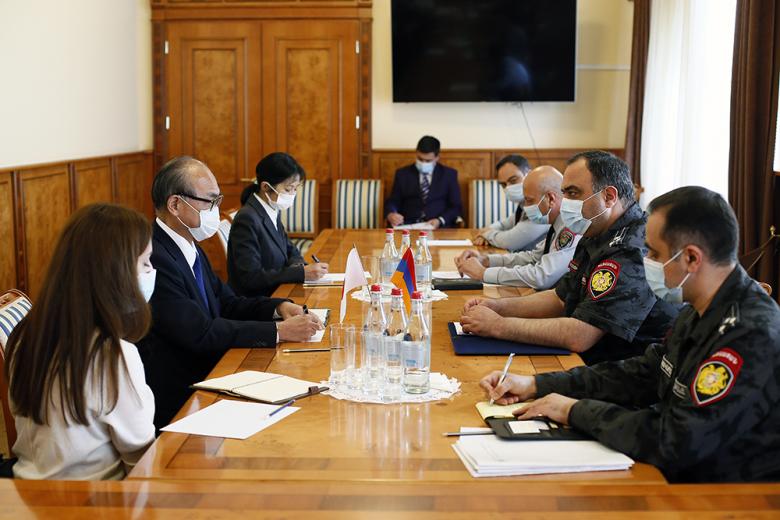 Ոստիկանության պետն ընդունել է Ճապոնիայի արտակարգ և լիազոր դեսպանին