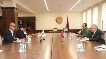Վաղարշակ Հարությունյանն ընդունել է Ճապոնիայի դեսպանին