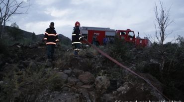 Քանաքեռավան գյուղում այրվել է խոտածածկ տարածք