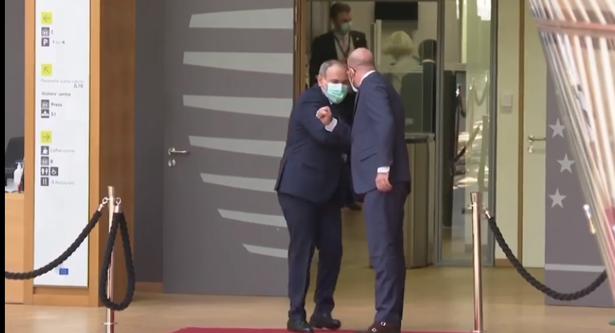 Փաշինյանը հանդիպել է Շառլ Միշելի հետ