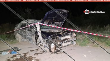 Արմավիրի մարզում Opel-ը բախվել է հողաթմբին և գլխիվայր շրջվել․ վարորդը մահացել է