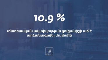 Տնտեսական ակտիվության ցուցանիշը 2021-ի մայիսին աճել է