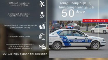 Հունիսի 28-29-ը բացահայտվել է հանցագործության 50 դեպք