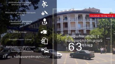 Հունիսի 10-11-ը բացահայտվել է հանցագործության 63 դեպք