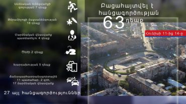 Հունիսի 11-14-ը բացահայտվել է հանցագործության 63 դեպք