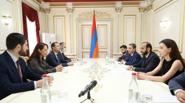 ՀՀ Ազգային ժողովի նախագահ Արարատ Միրզոյանն ընդունել է Իտալիայի Սենատի փոխնախագահ Պաոլա Տավերնային
