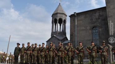 Զորամասերից մեկում անցկացվել է զինվորական երդման հանդիսավոր արարողություն