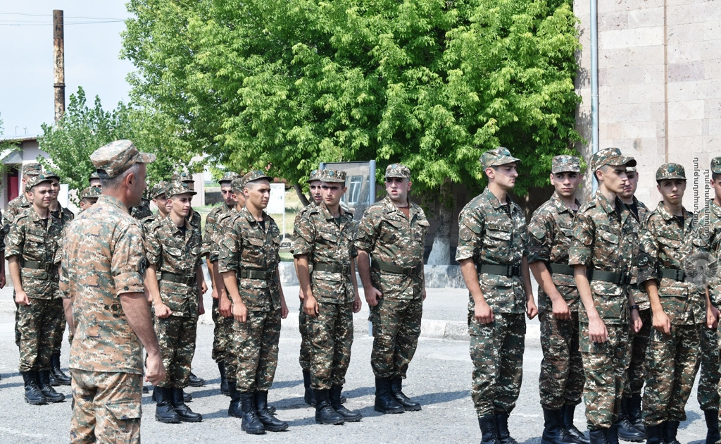 Նորակոչիկ զինծառայողների հետ մարտական պատրաստության պարապմունքներ են անցկացվել