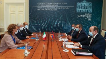 ՀՀ գլխավոր դատախազը Սանկտ Պետերբուրգում երկկողմ հանդիպում է ունեցել Իտալիայի գլխավոր դատախազի հետ