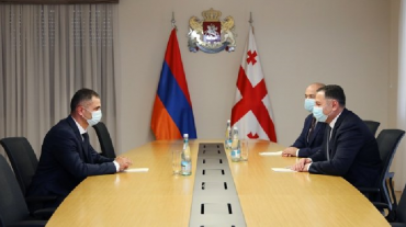 Վրաստանի ՆԳ նախարարը հանդիպել է Հայաստանի սահմանապահ զորքերի հրամանատարին