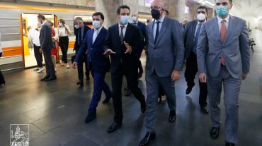 Հայկ Մարությանը ԵԽ նախագահ Շառլ Միշելի հետ շրջայց է կատարել Երևանի մետրոպոլիտենում