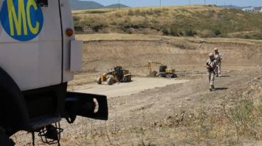 Խաղաղապահներն ապահովում են Արցախում ջրամբարի շինարարական աշխատանքների անվտանգությունը