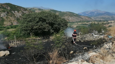 Խոտ գյուղի հարակից տարածքում այրվել է մոտ 10 հա խոտածածկույթ