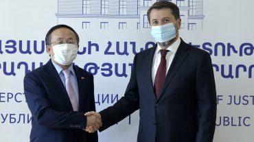 Չինաստանի դեսպանի հետ քննարկվել են քրեակատարողական և դատաիրավական  ոլորտներում համագործակցելու հնարավորությունները