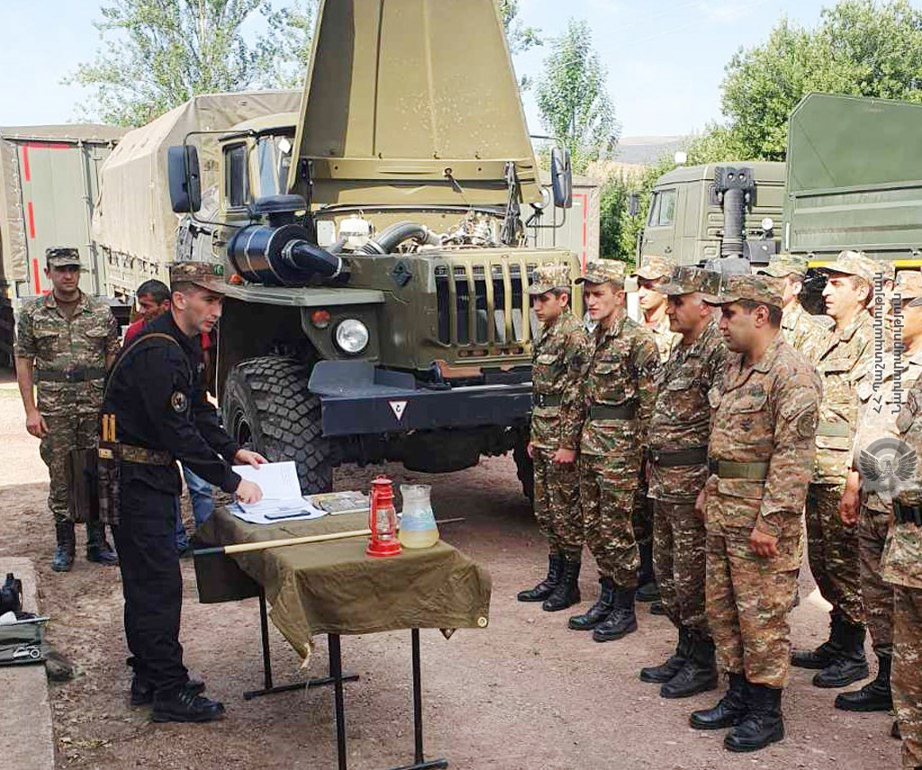 Անցկացվել են անվտանգության կանոնների պահպանման վերաբերյալ պարապմունքներ. ՊՆ