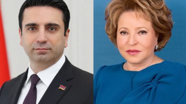 Վալենտինա Մատվիենկոն շնորհավորել է Ալեն Սիմոնյանին ԱԺ նախագահ ընտրվելու կապակցությամբ