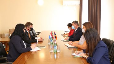 Նախարար Գնել Սանոսյանը և Նիդերլանդների Թագավորության դեսպանը քննարկել են հեռանկարային ոլորտներում համագործակցության հնարավորությունները