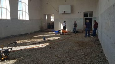 Պետբյուջեի միջոցներով վերանորոգվում է Սպանդարյան գյուղի դպրոցի մարզադահլիճը