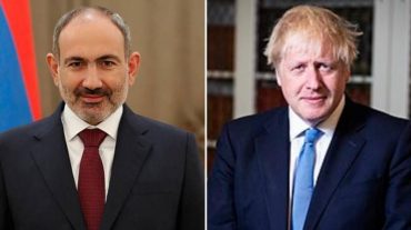 Միացյալ Թագավորությունն ակնկալում է համագործակցել Հայաստանի հետ՝ դիմակայելու համաշխարհային մարտահրավերներին․ Բորիս Ջոնսոնը՝ Նիկոլ Փաշինյանին