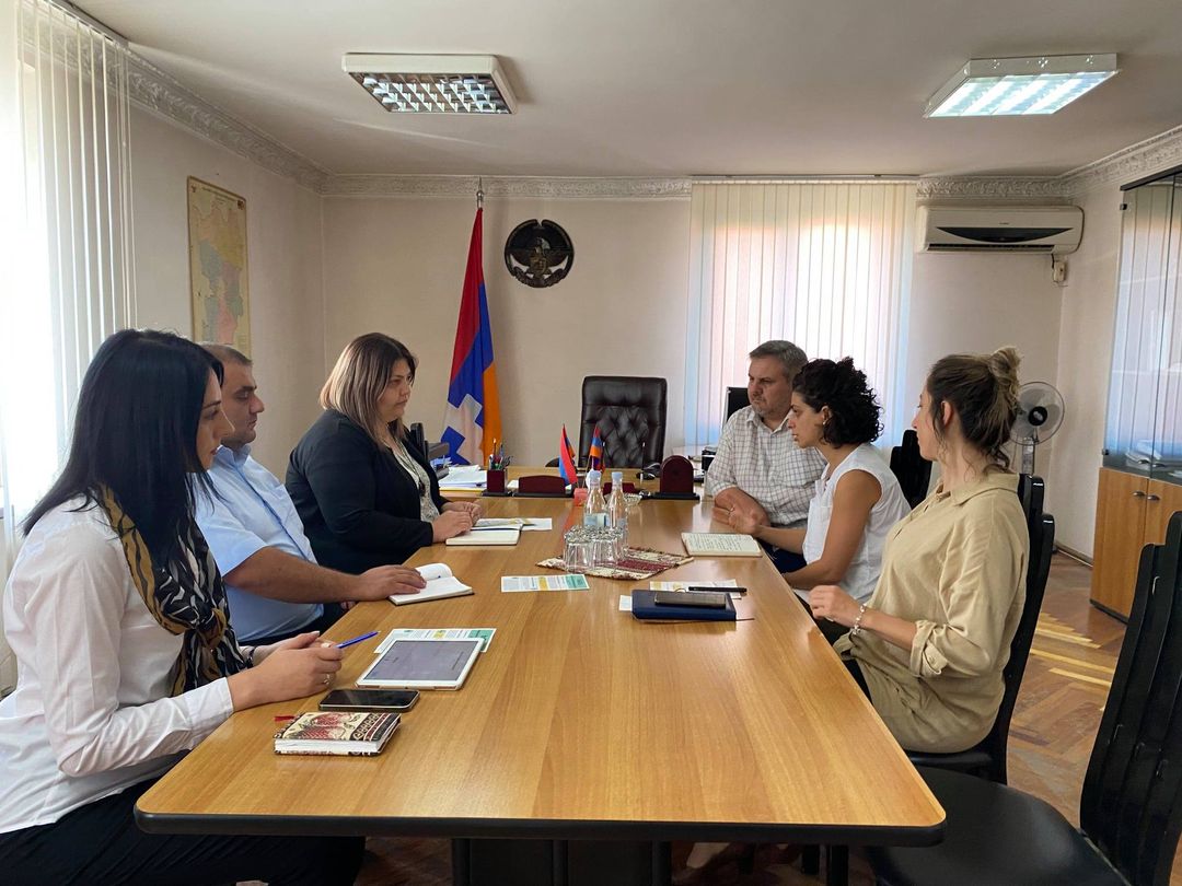 Արցախի աշխատանքի, սոցիալական և միգրացիայի հարցերի նախարարը հանդիպել է «Կազա» շվեյցարական մարդասիրական հիմնադրամի ներկայացուցիչների հետ
