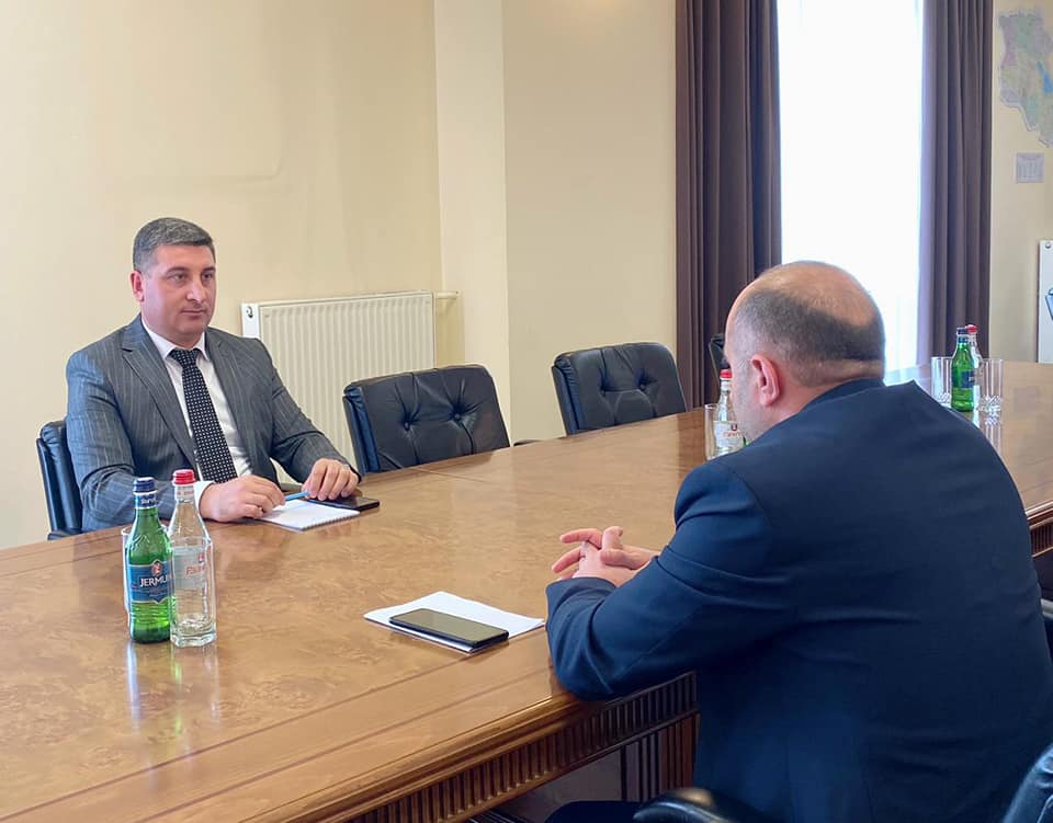 ՏԿԵ նախարար Գնել Սանոսյանը հանդիպել է Արցախի իր գործընկերոջ հետ