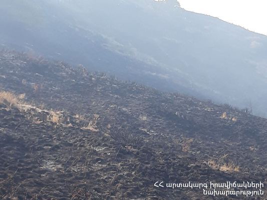 «Արևիկ» ազգային պարկի տարածքում հրդեհաշիջման աշխատանքները վերսկսվել են