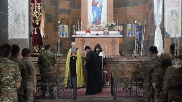 Կատարվել է հոգեհանգստյան կարգ՝ ի հիշատակ Արցախյան պատերազմի զոհերի