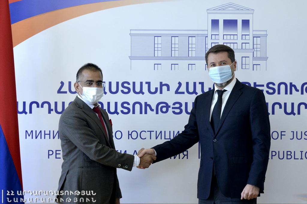 Իրավական փոխօգնության բնագավառում կարևորվել է հայ-հնդկական հարաբերությունների խորացման անհրաժեշտությունը