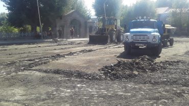 Ամասիա բնակավայրում սկսվել են ճանապարհների ասֆալտապատման աշխատանքները