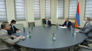 ԱԳ նախարար Արարատ Միրզոյանը հանդիպել է ՀՀ-ում Հնդկաստանի դեսպանին