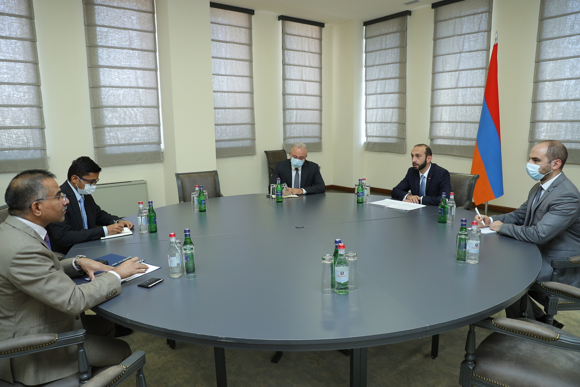 ԱԳ նախարար Արարատ Միրզոյանը հանդիպել է ՀՀ-ում Հնդկաստանի դեսպանին