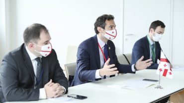 Խորհրդարանների նախագահների 5-րդ համաշխարհային համաժողովի շրջանակներում ԱԺ նախագահ Ալեն Սիմոնյանը հանդիպել է Վրաստանի խորհրդարանի նախագահ Կախա Կուչավային