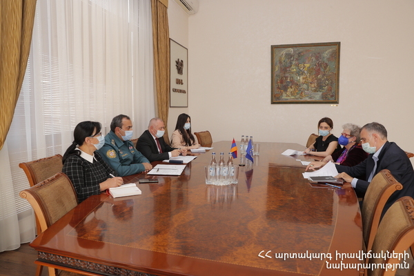 ԱԻ նախարարն ընդունել է Եվրոպական միության պատվիրակությանը