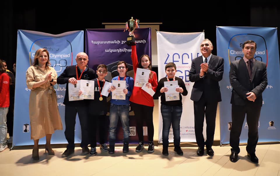 Հայտնի է ՀՀ դպրոցականների շախմատի 15-րդ օլիմպիադայի հաղթող թիմը