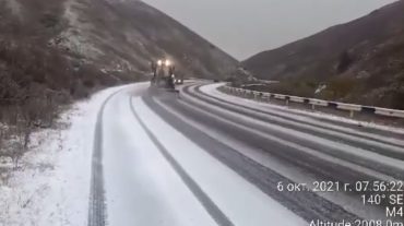 Դիլիջանի ոլորաններում ձյուն է տեղում
