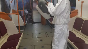 Ստորգետնյա քաղաքի մուտքը դիմակով է