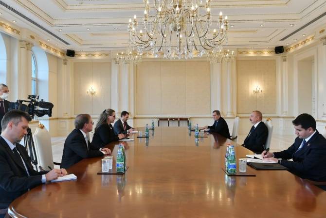 ԱՄՆ պետքարտուղարի փոխտեղակալ Էրիկա Օլսոնը հանդիպել է Իլհամ Ալիևի հետ