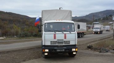 Ռուս խաղաղապահները 9 տոննա մարդասիրական բեռ են հասցրել ԼՂ