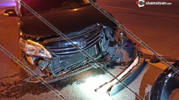 Երևանում բախվել են Porsche Cayenne-ն ու Toyota Corolla-ն. 2 անչափահաս աղջիկներ տեղափոխվել են հիվանդանոց